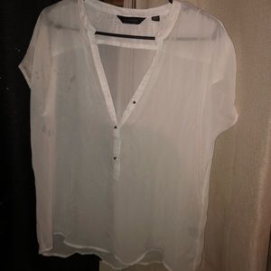 Sheer white top